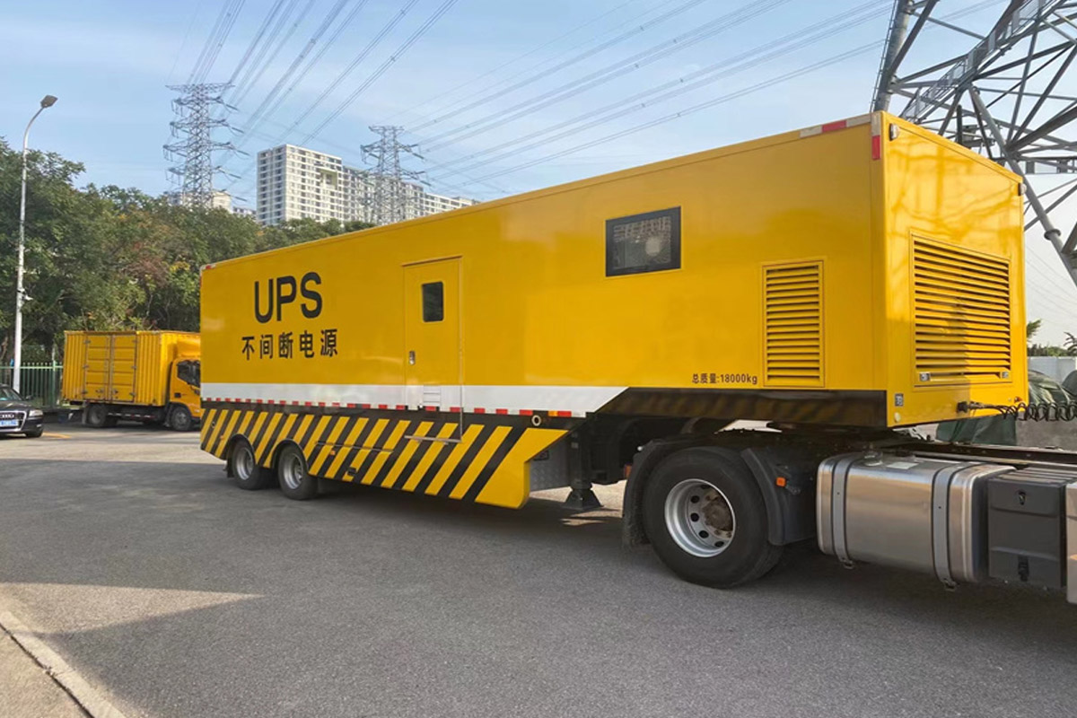 可克达拉发电机租赁施工现场